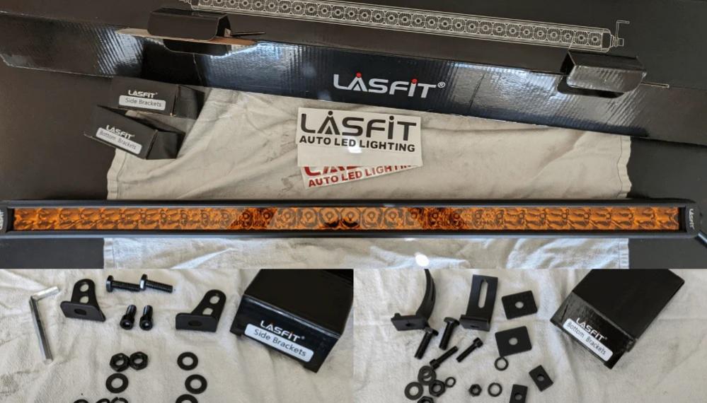 Lasfit 32&quot; Behind Grille Amber Light Bar Install And Review | For 2021 Toyota 4Runner-3-jpg
